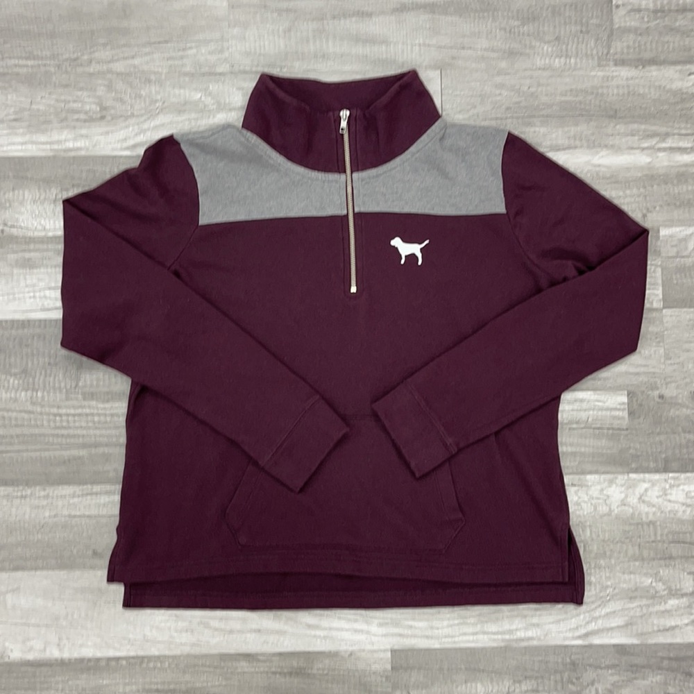 PINK 1/4 Zip Sweatshirt